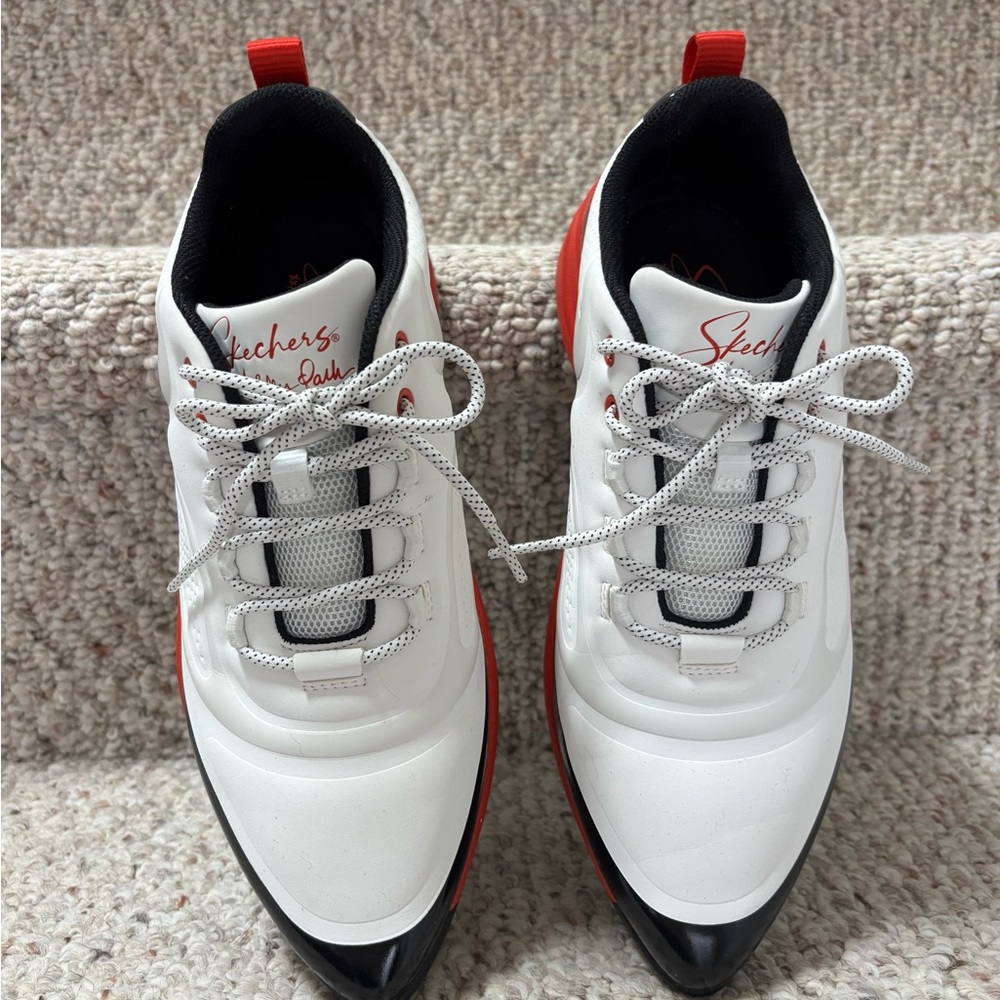 Ashley Park Street Glam Skechers White and Red / Black accents Athletic Shoes